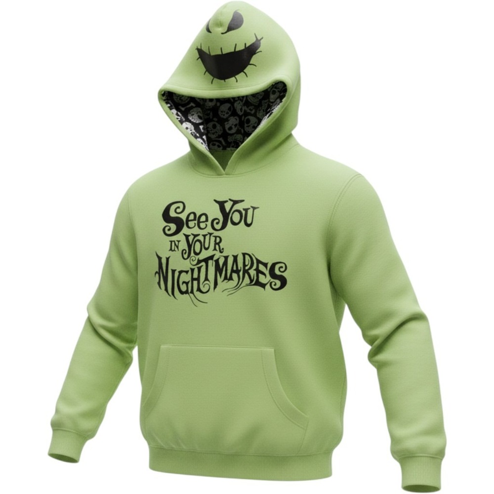 Disney Nightmare Before Christmas Oogie Boogie Green Hoodie Kids XS 0-2 Hoodie